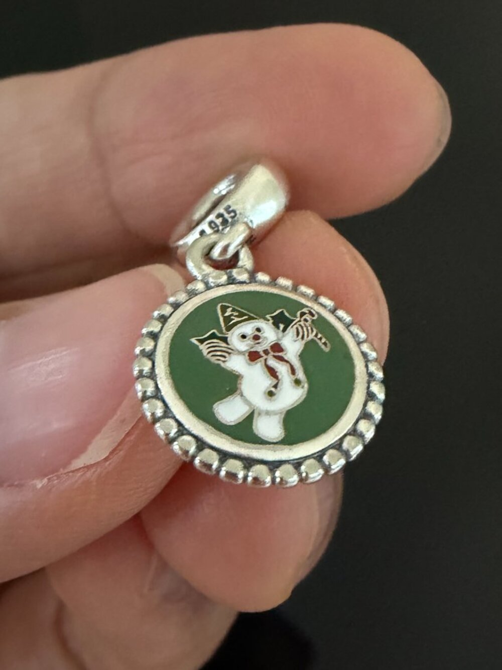 Pandora  Christmas Snowman Exclusive Charm